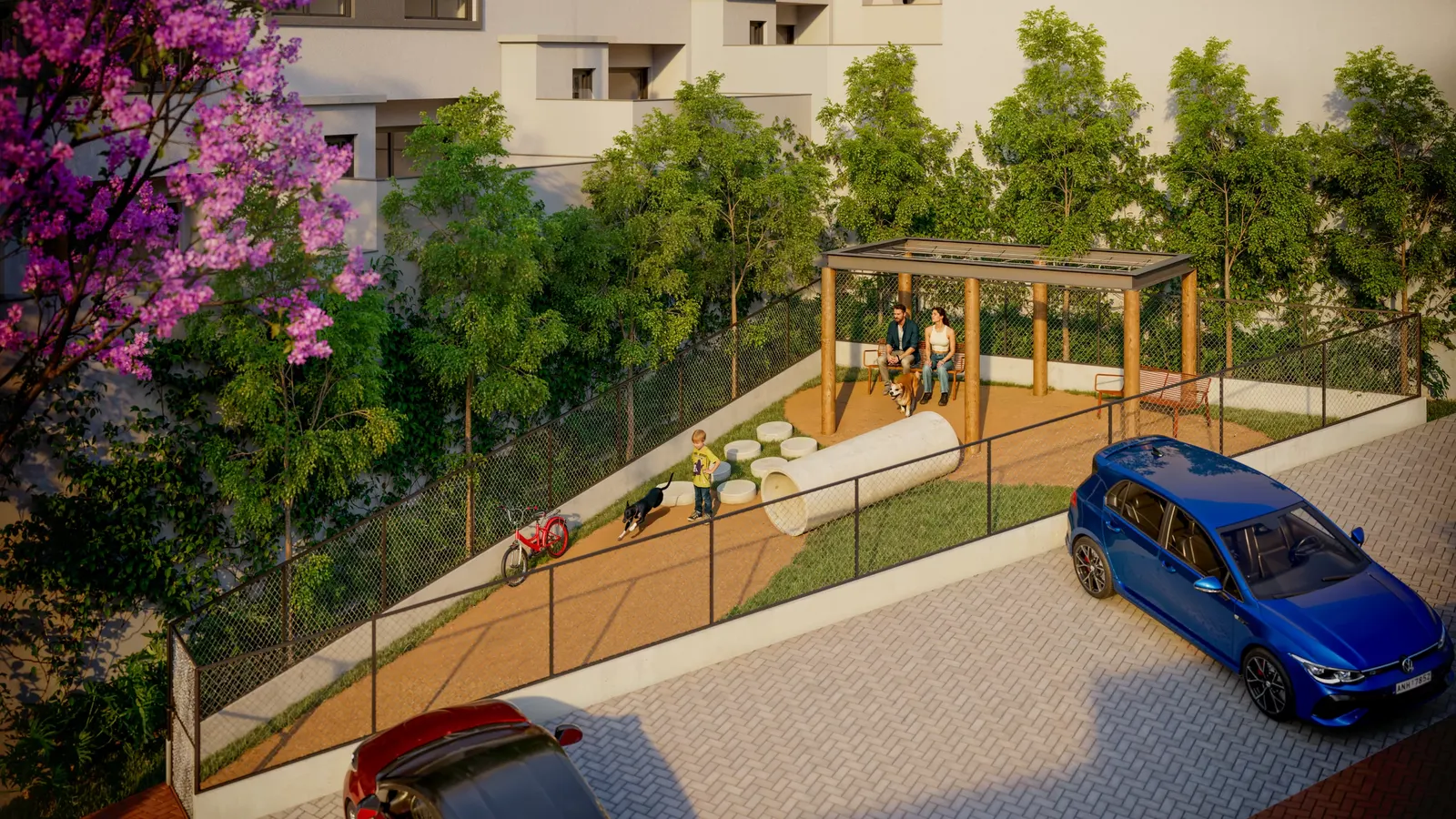 Área externa do condomínio Casa Tua
